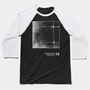 Engravings / Minimal Style Graphic Artwork Baseball T-Shirt